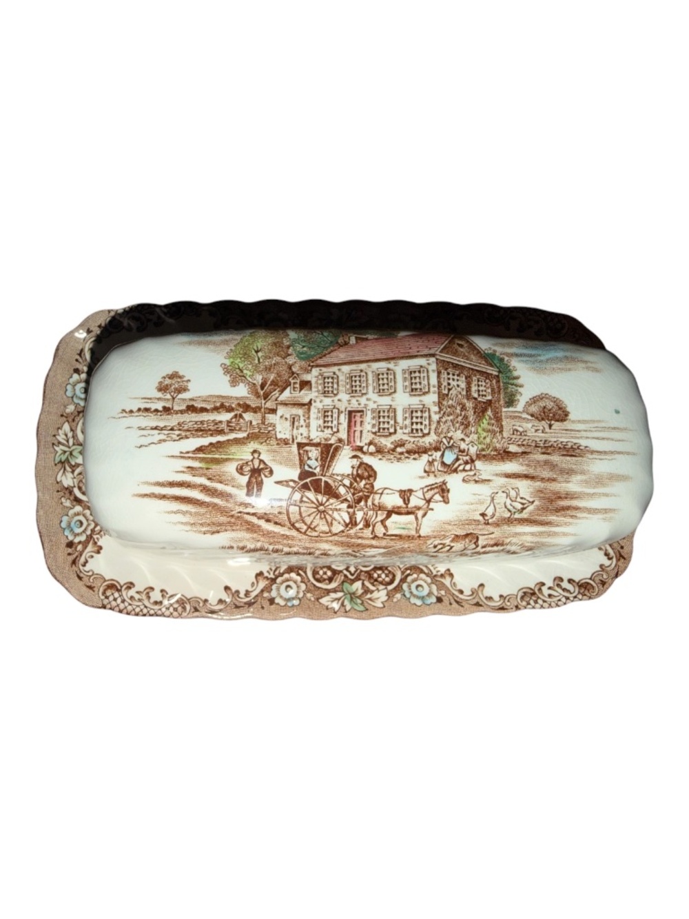 HTF Heritage Hall Johnson Bros Butter Dish